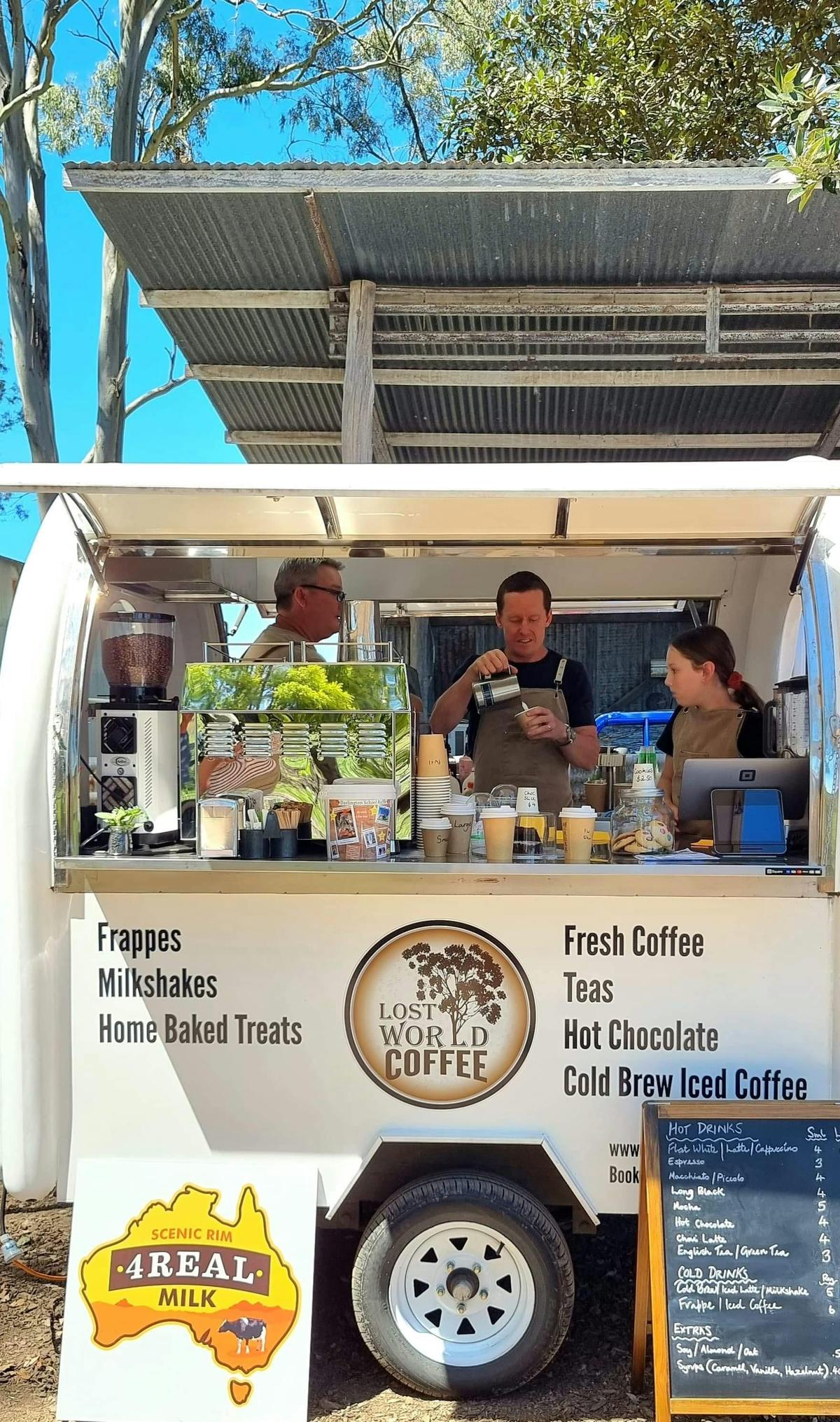 Lost World Coffee at Tommerups Dairy farm for Scenic Rim Farm Gate Trail
