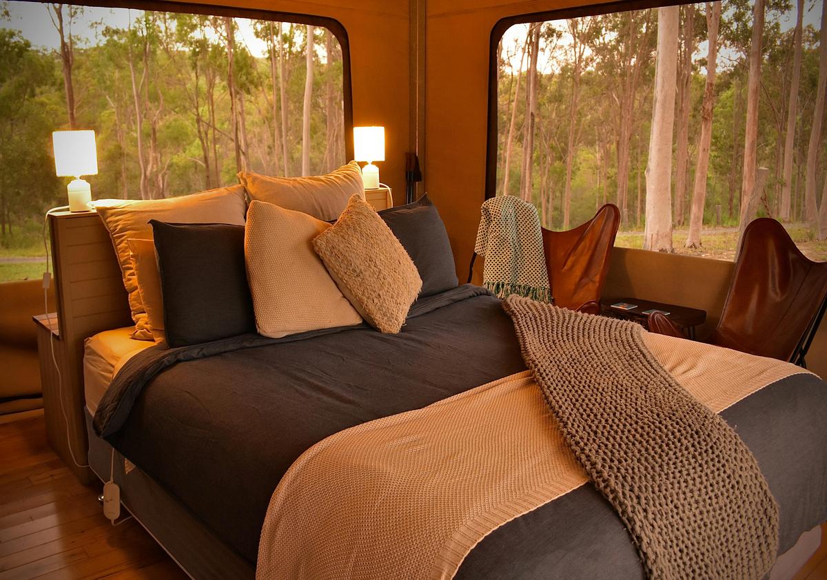 Luxury Eco-Tent with Plush Queen Sized Beds