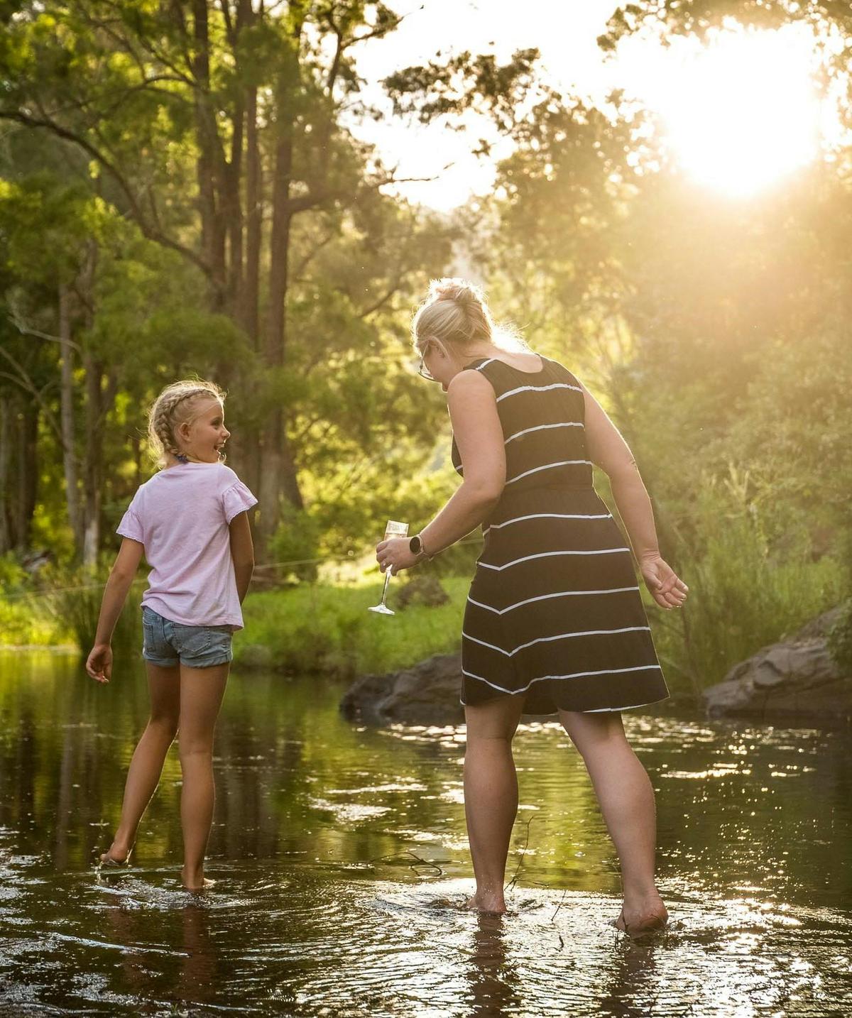 Afternoon paddle............Stockyard Creek is cool and delightful.