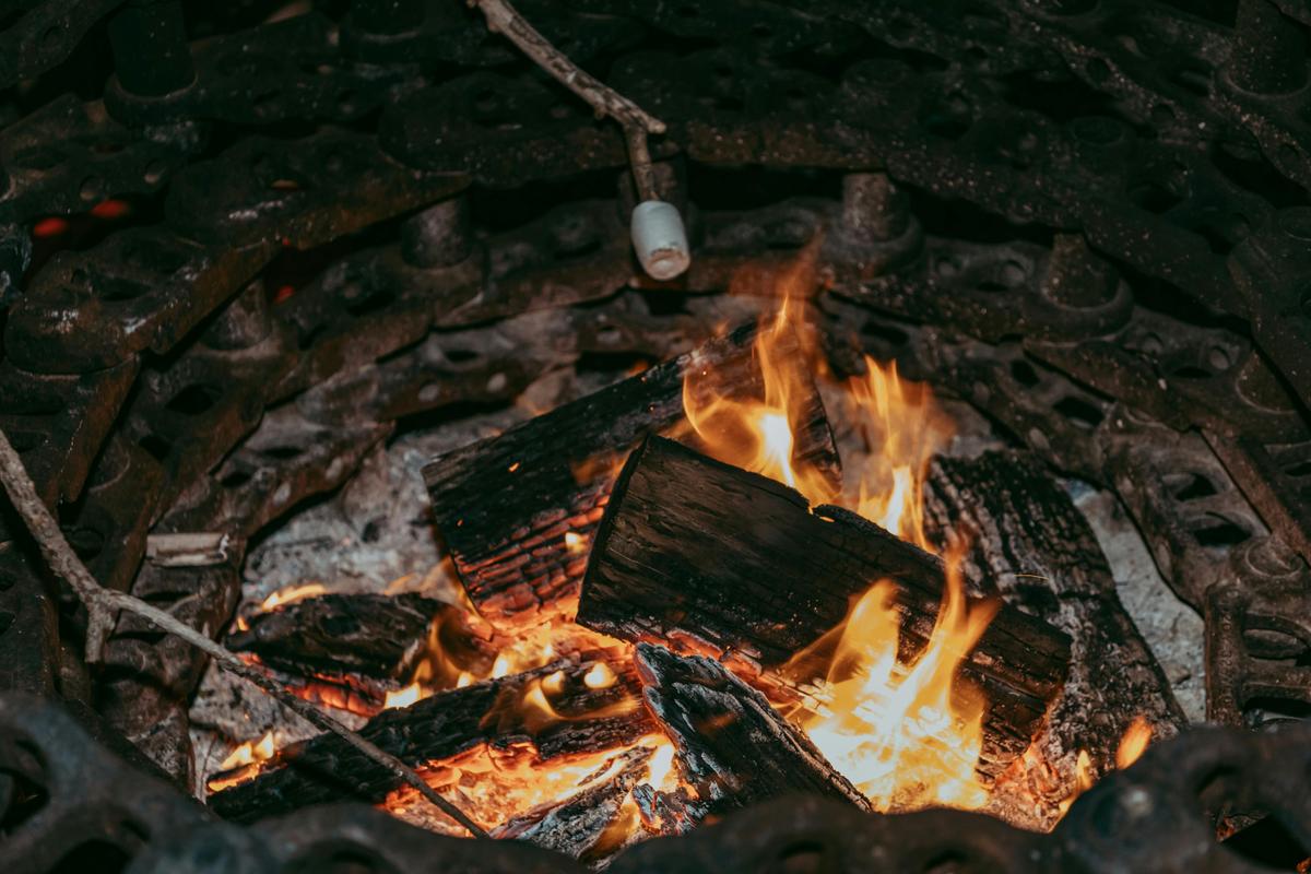 Enjoy an evening by the fire.