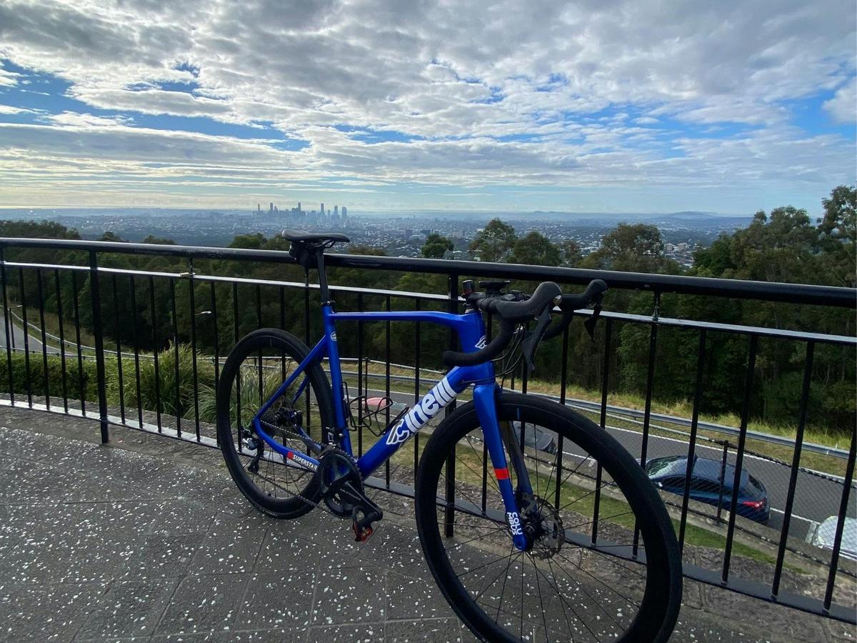 Explore the scenic beauty of Brisbane on a Cinelli road bike.