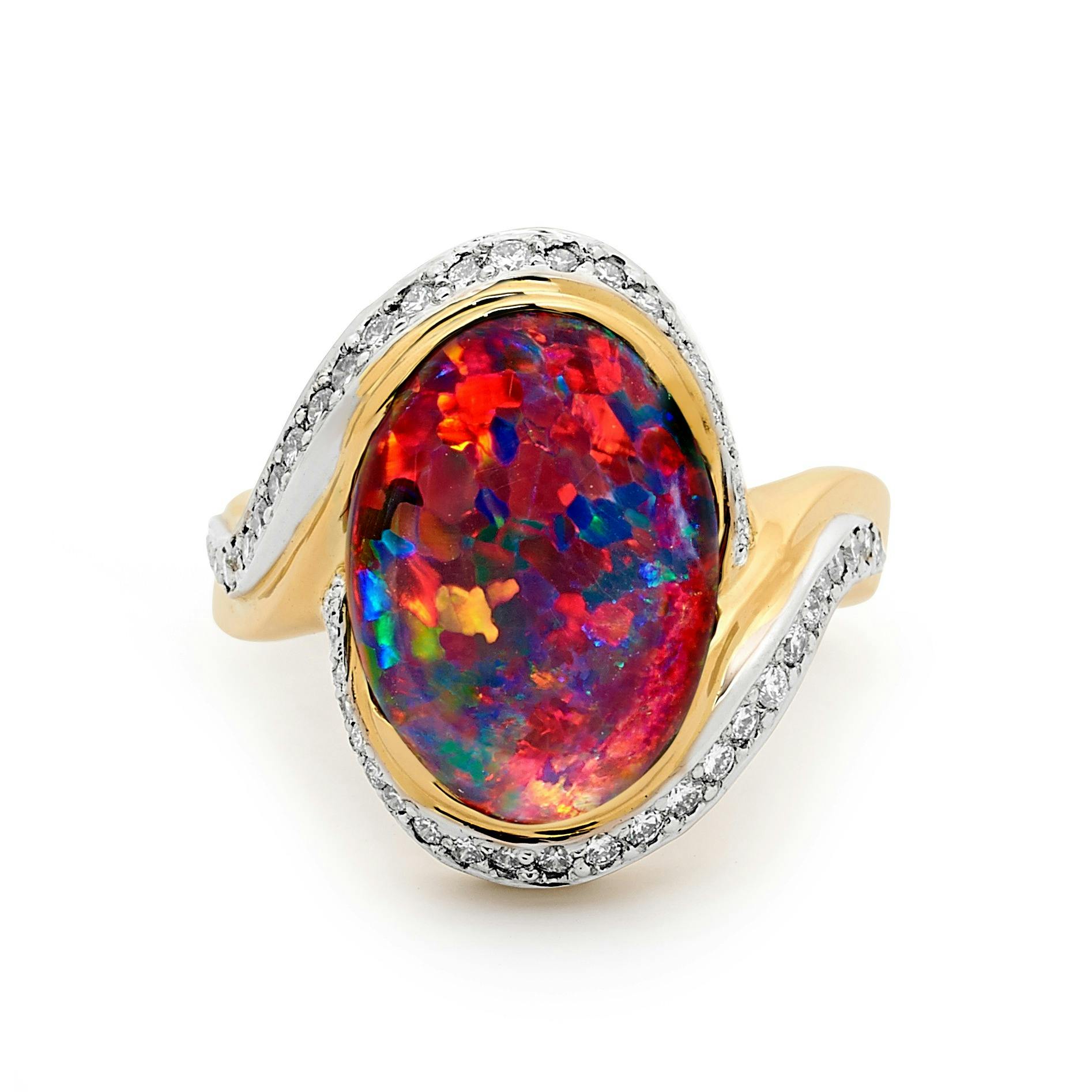 The enthralling Australian opal gemstone - Opal Minded 'Othello'  for the impressive individual