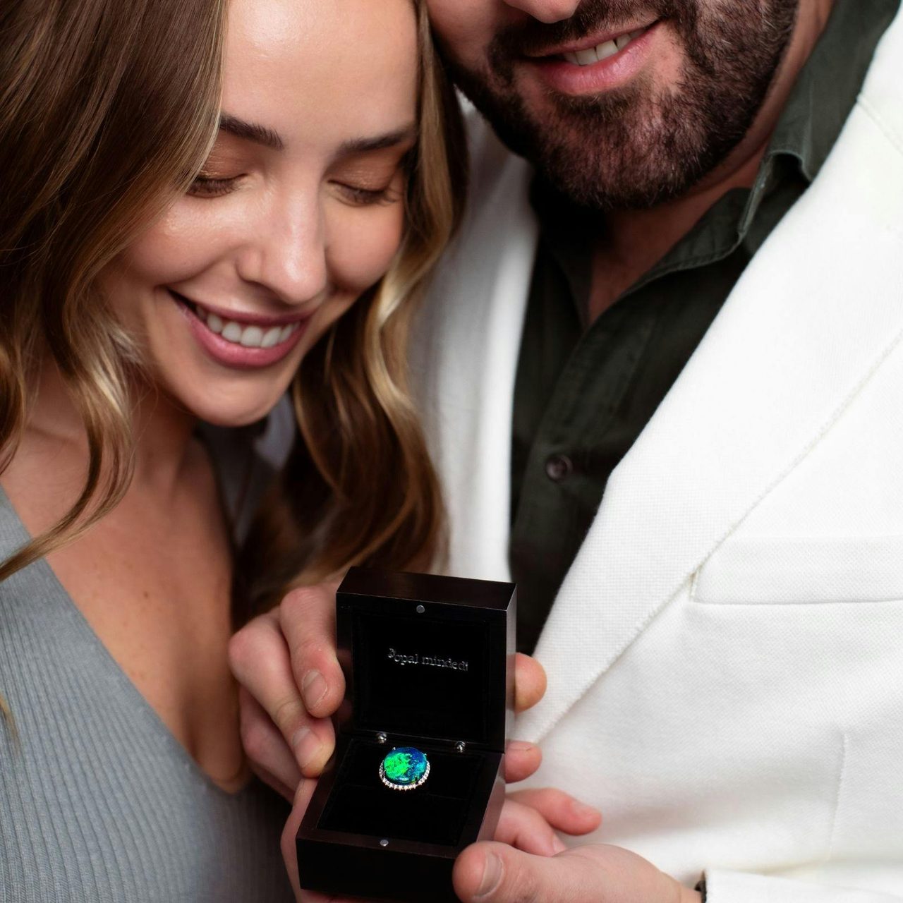Australian Opal Engagement Ring