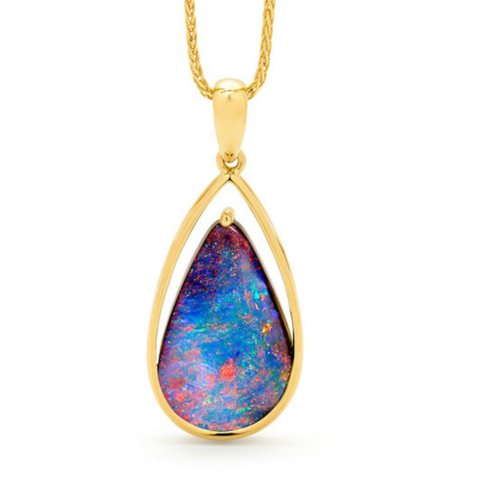 Opal Minded Australian Opal Pendant 18K Gold