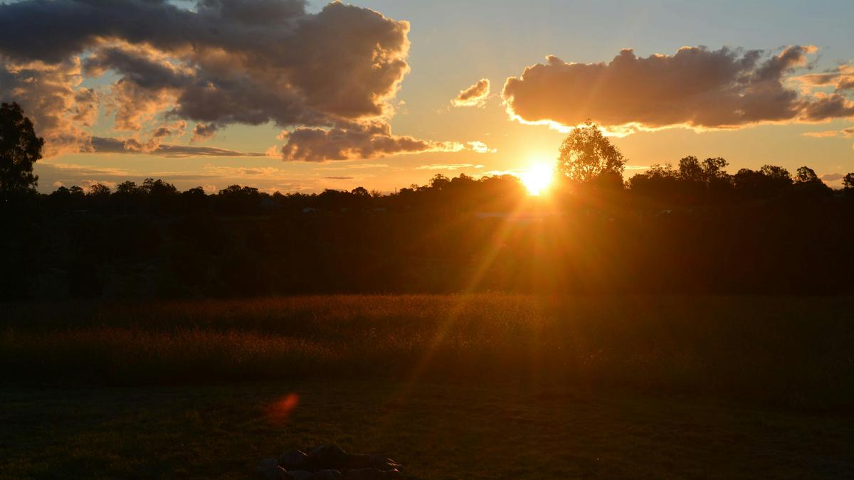 The Top paddock at Sunset