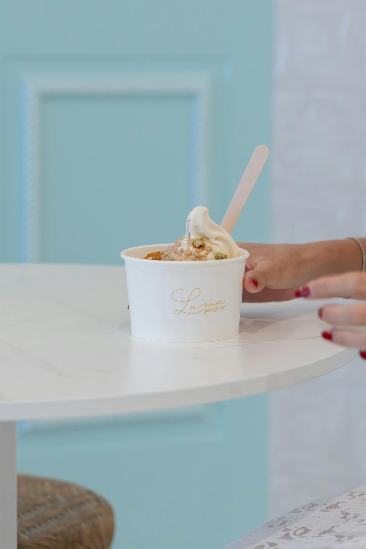 Signature soft serve at LUMA Gelato in Mooloolaba