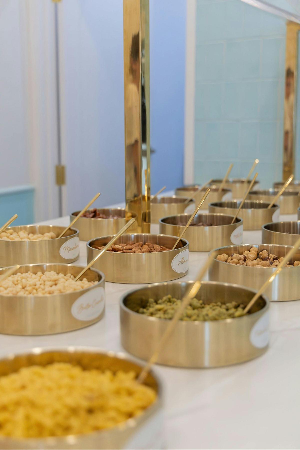 Premium toppings selection at LUMA Gelato in Mooloolaba