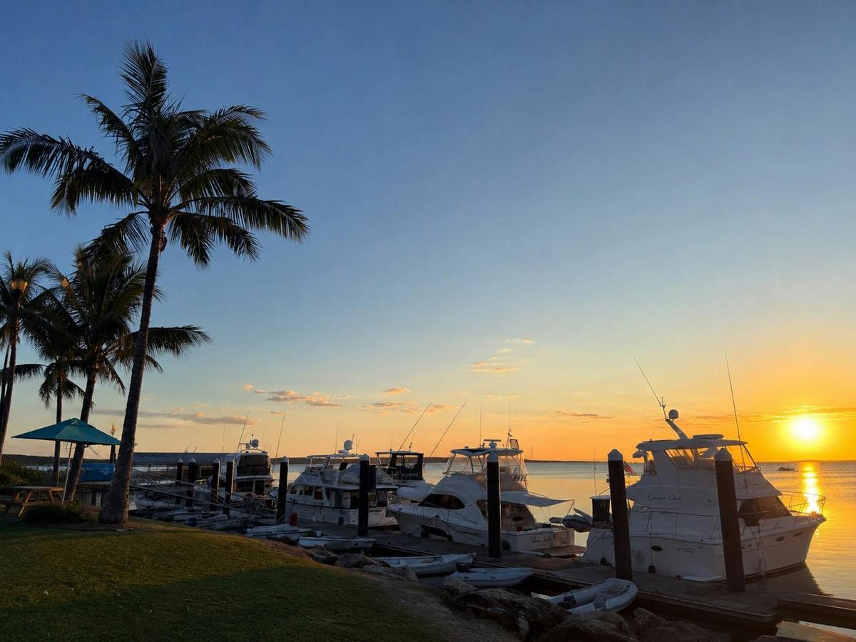 Golden hour at Little Ship Club, Straddie.