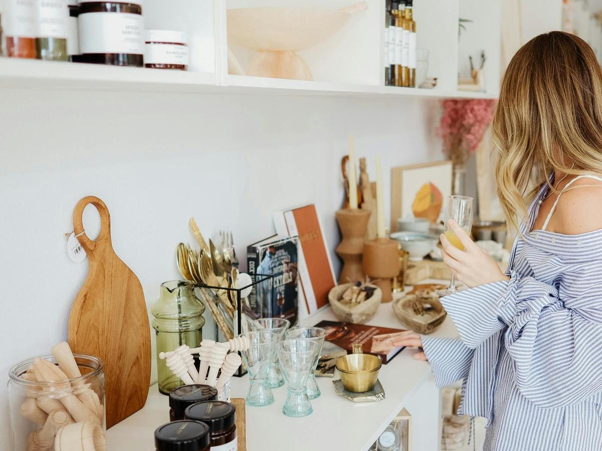 Browsing the homewares at Gypsy & The Bowerbird