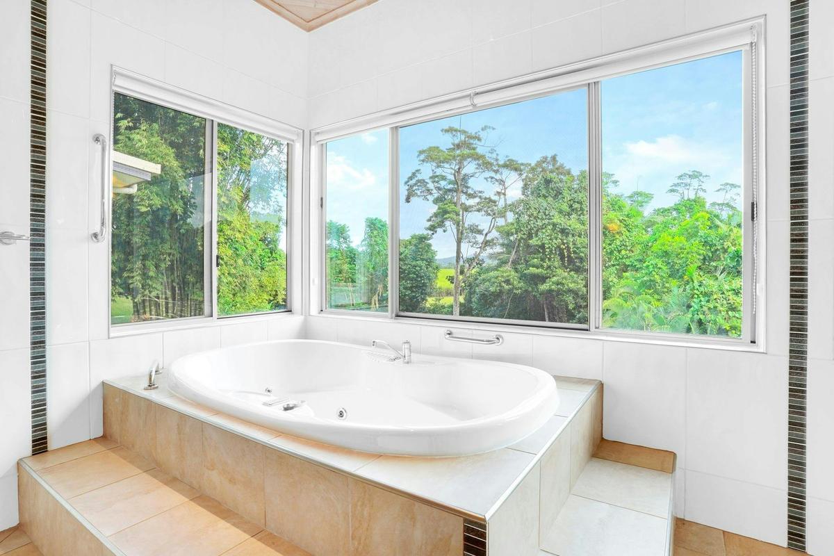 A taste of private luxury in the rainforest, with a two person spa