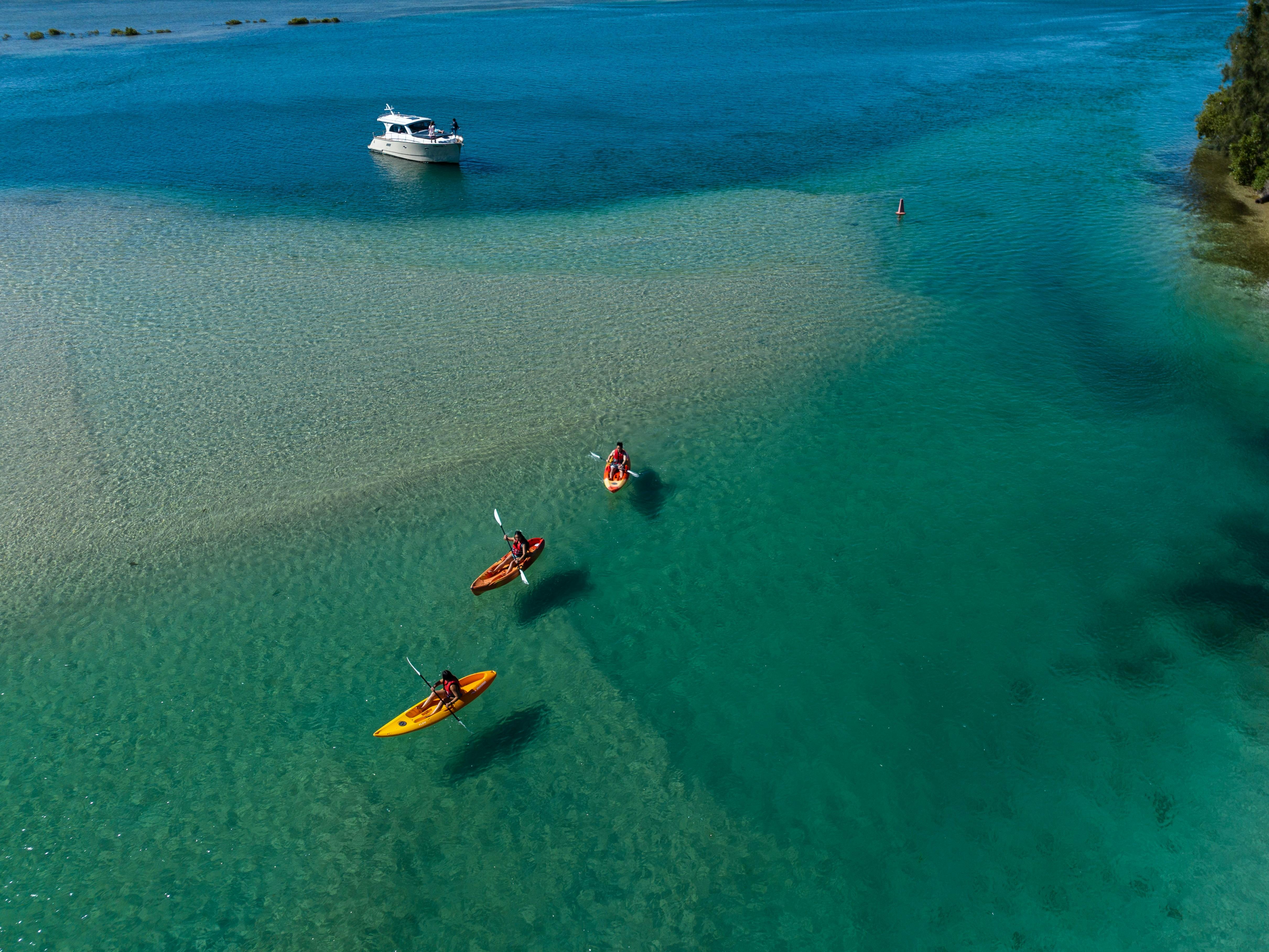 Kayaking and boating at Naru Beach