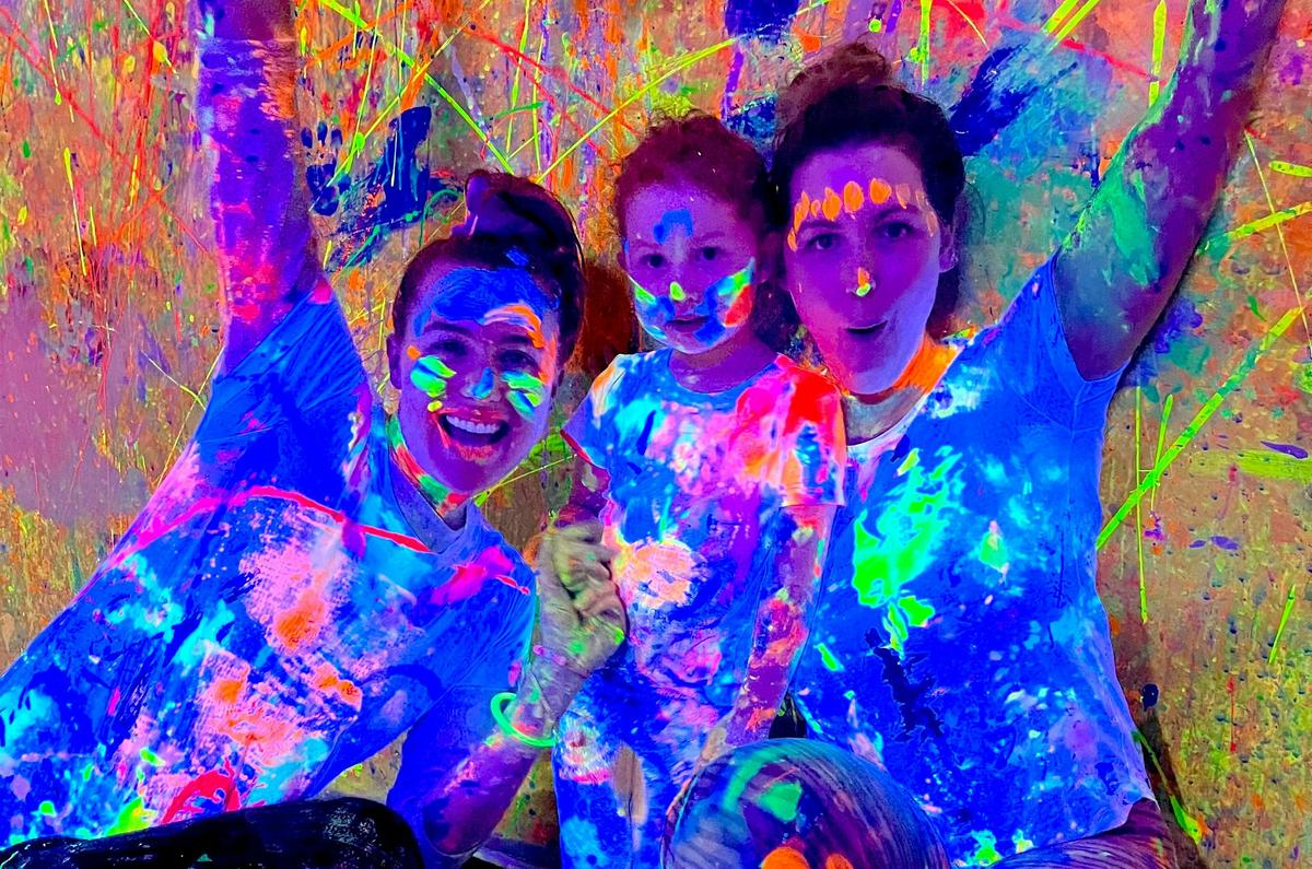 Famkly FUn at Messy Glow Co!
