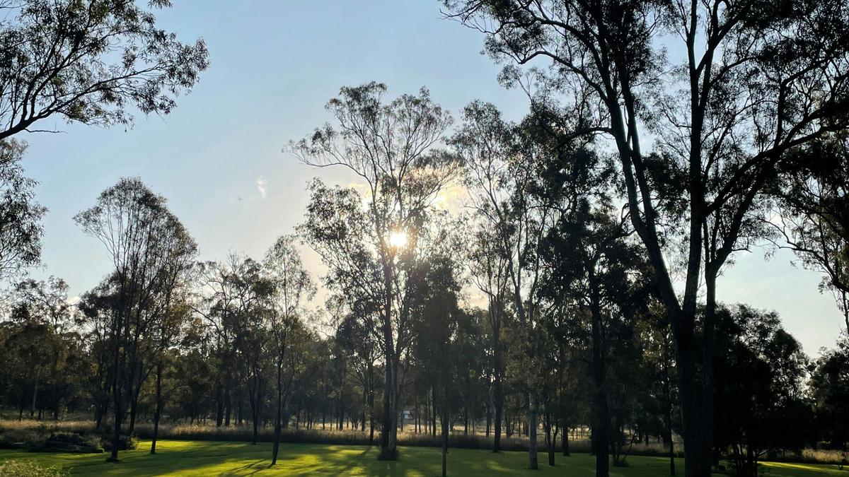 Sun starting to go down. 