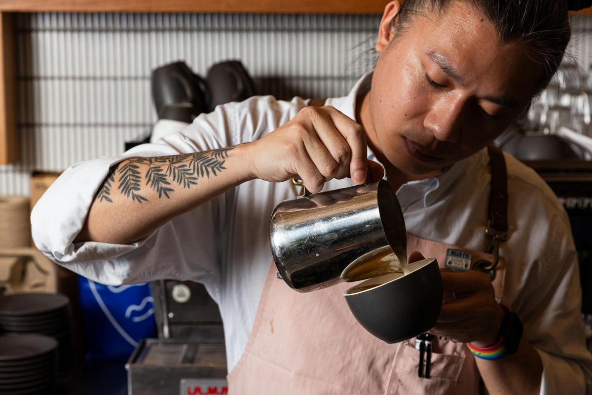 Expertly poured barista coffee, made just for you.