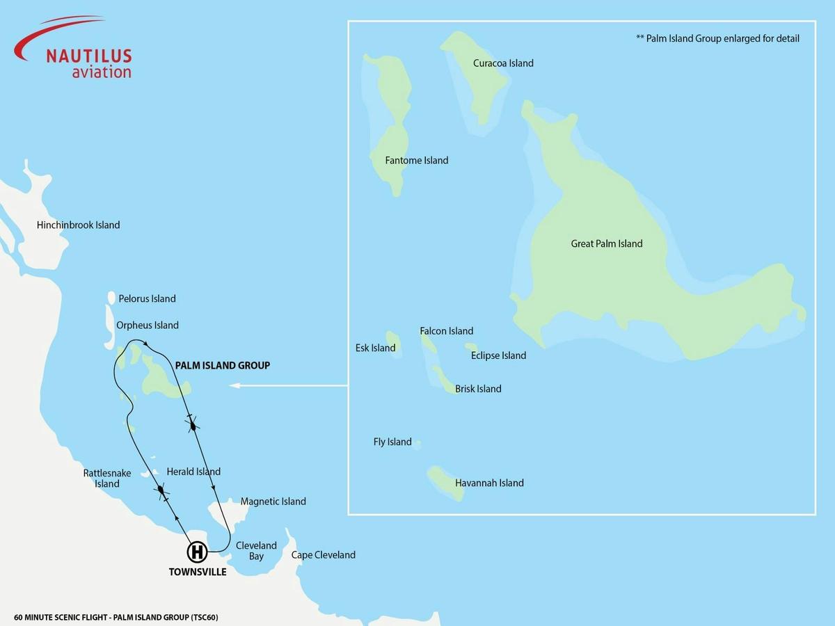 Townsville - 60 Minute Scenic Flight - Palm Island Group