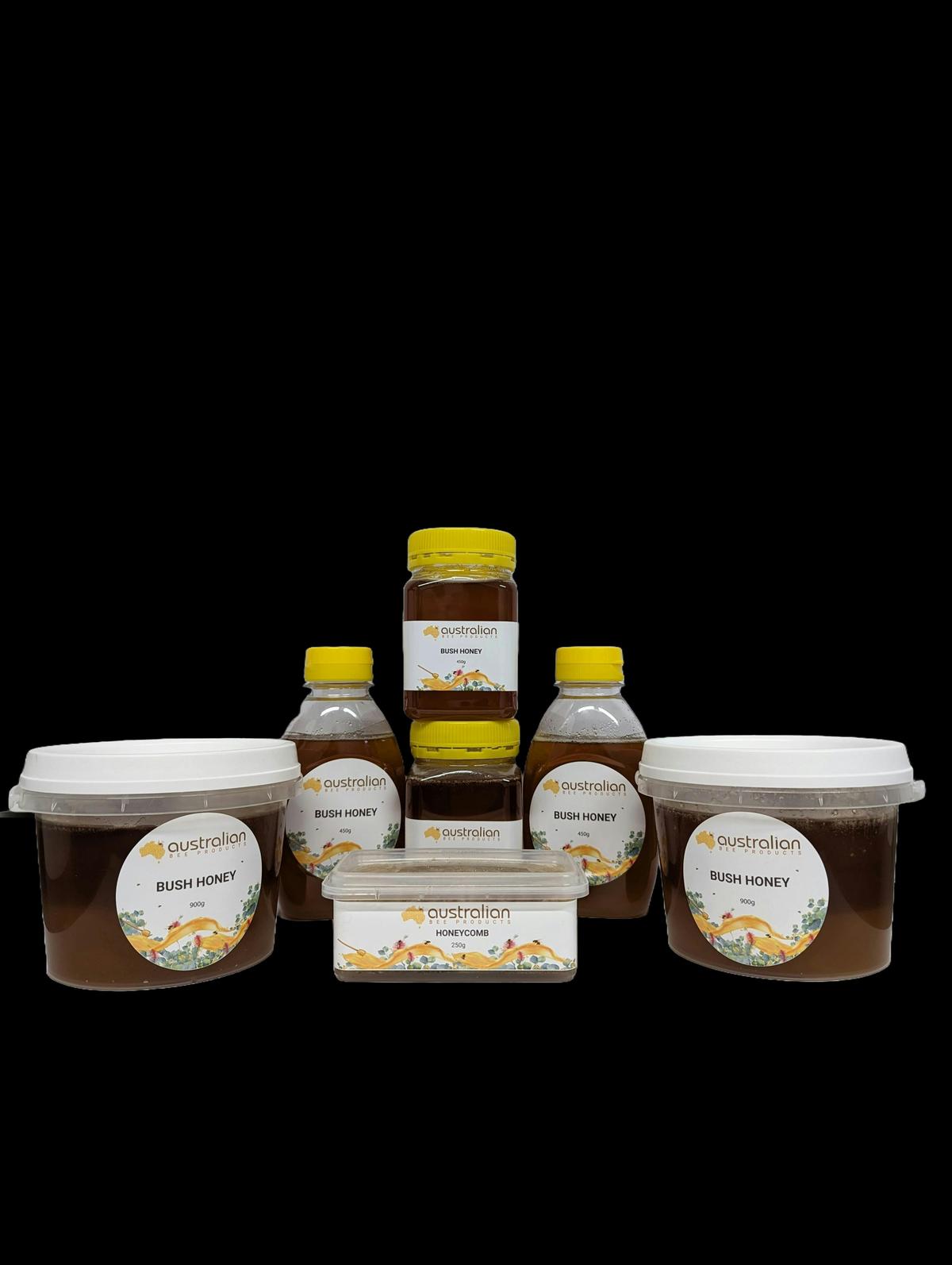 Range of pure honeys available