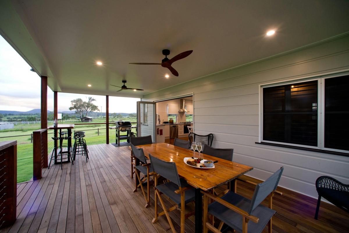 Inviting outdoor deck