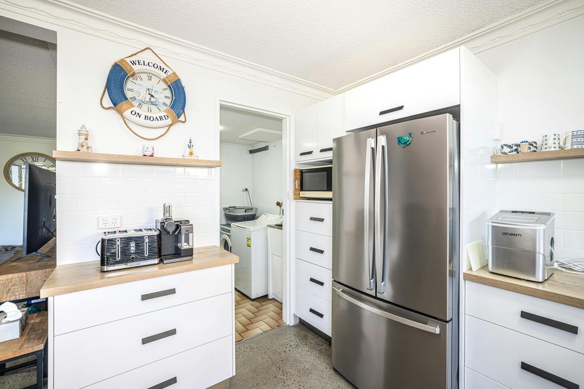 Kitchen through to laundry
