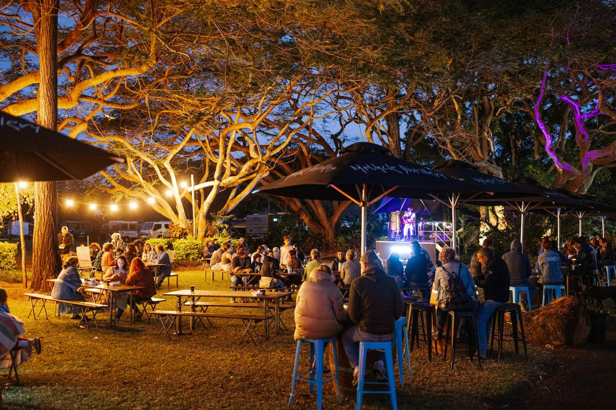 Live music and evening dining at Mt Uncle Distillery in the Atherton Tablelands
