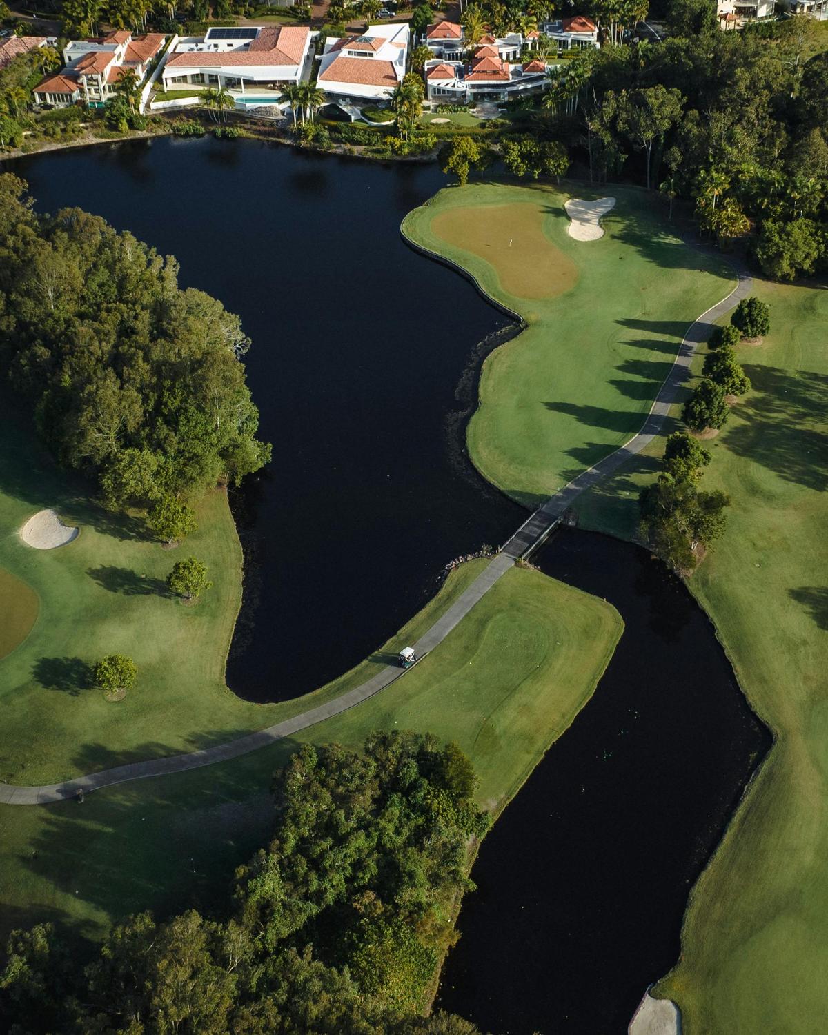 Enjoy views over the course
