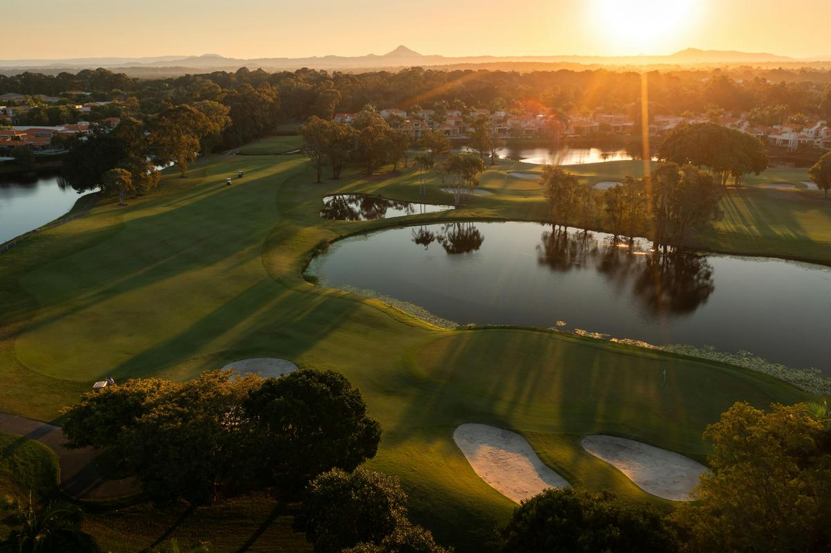 Enjoy views over the course
