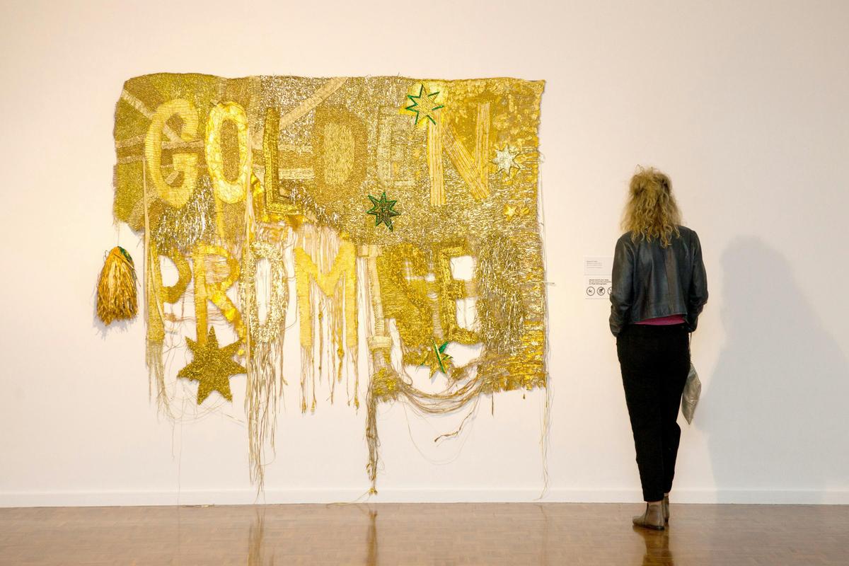 Installation view of Raquel Ormella's Wealth for toil #1, 2019.