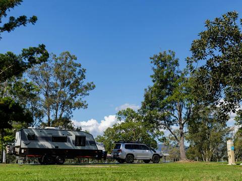 Powered caravan  sites
