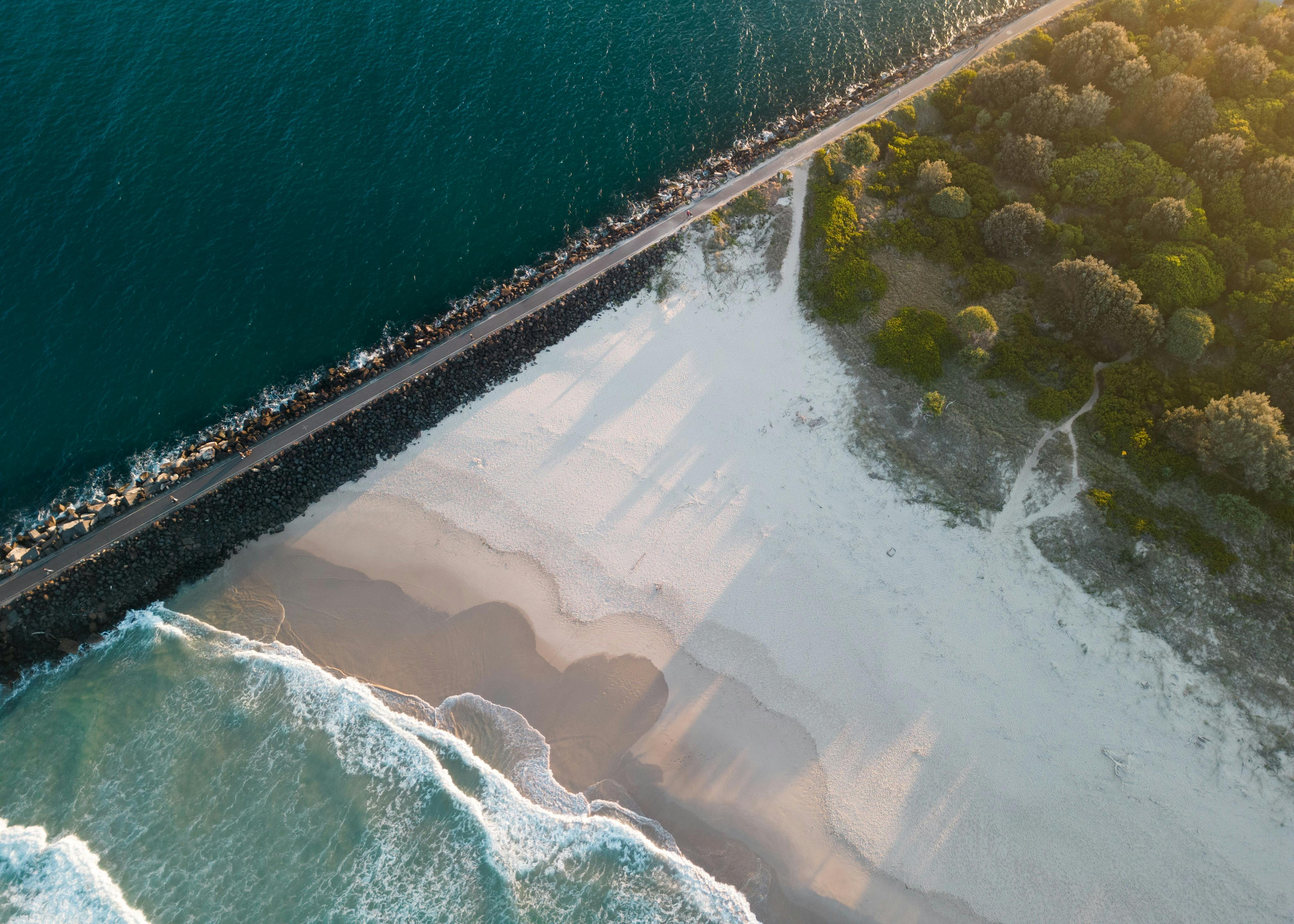 North Wall and Lighthouse Beach