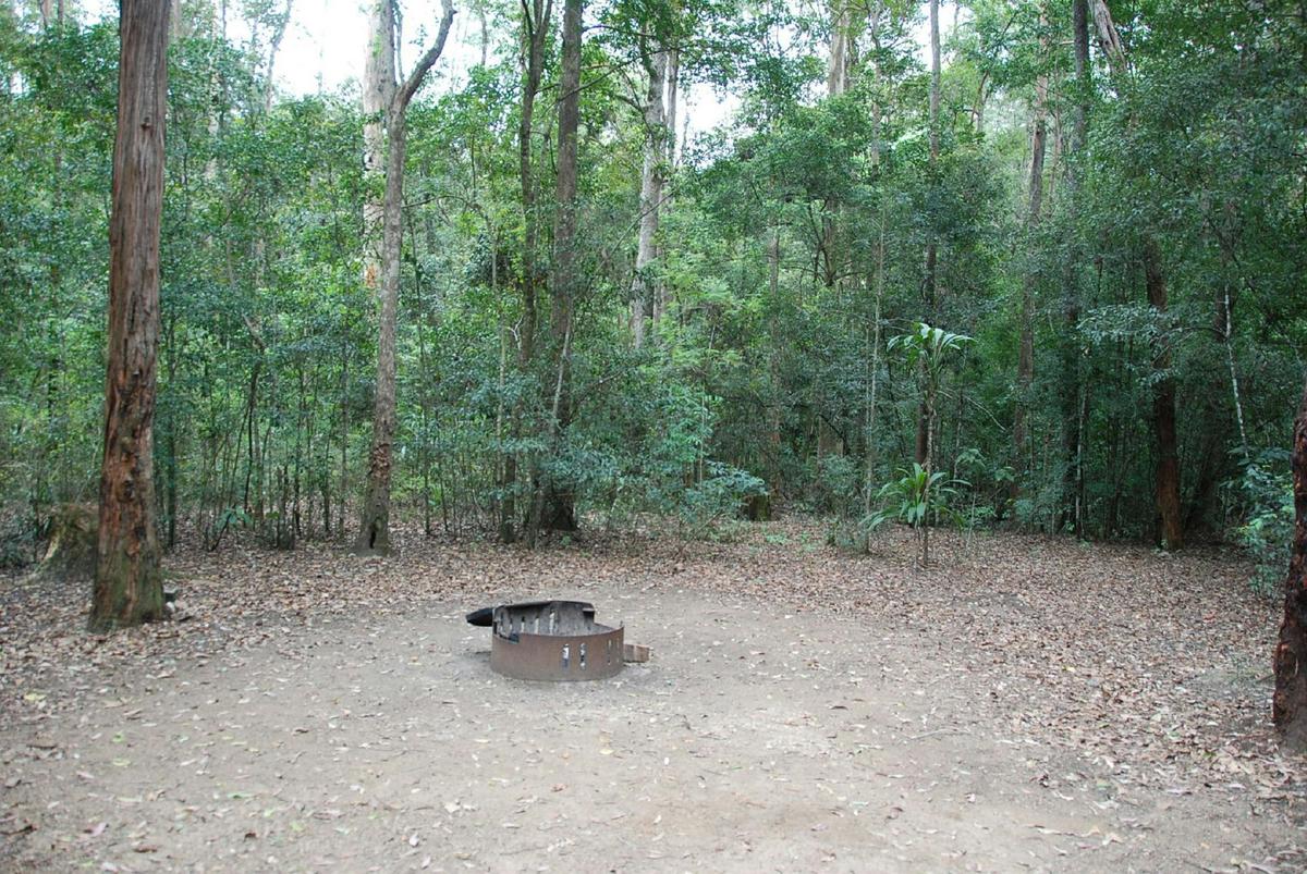 Relax by a campfire in the serene Neurum Creek Campgrounds