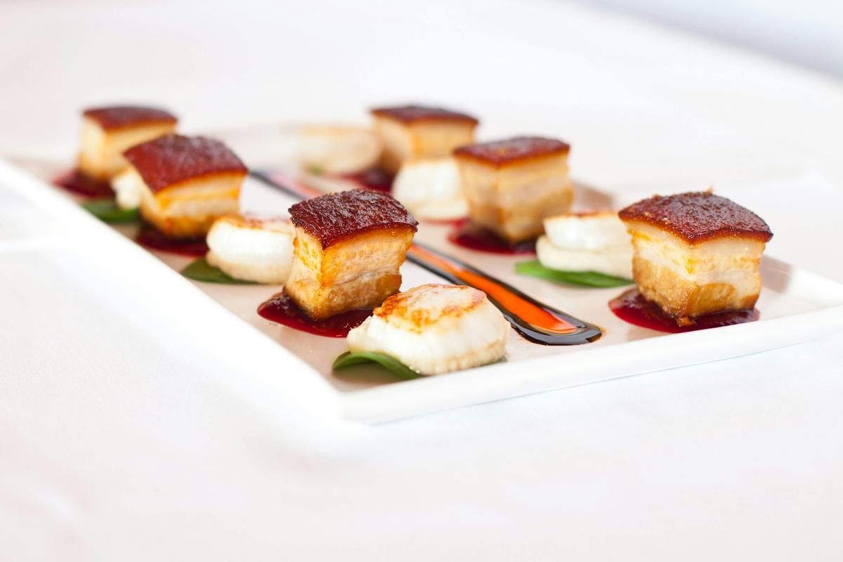 Tableland Pork - Davidson Plum jam and Queensland Scallop with Cauliflower