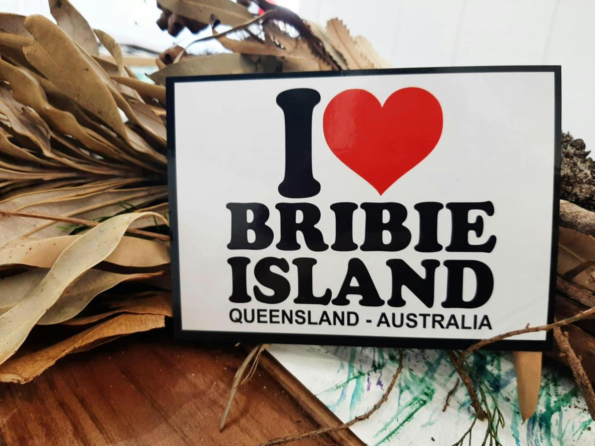 I heart Bribie Island postcard