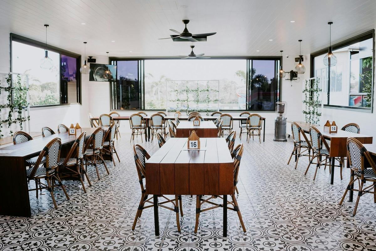 The Pavilion  dining space at The Club at Parkwood Village