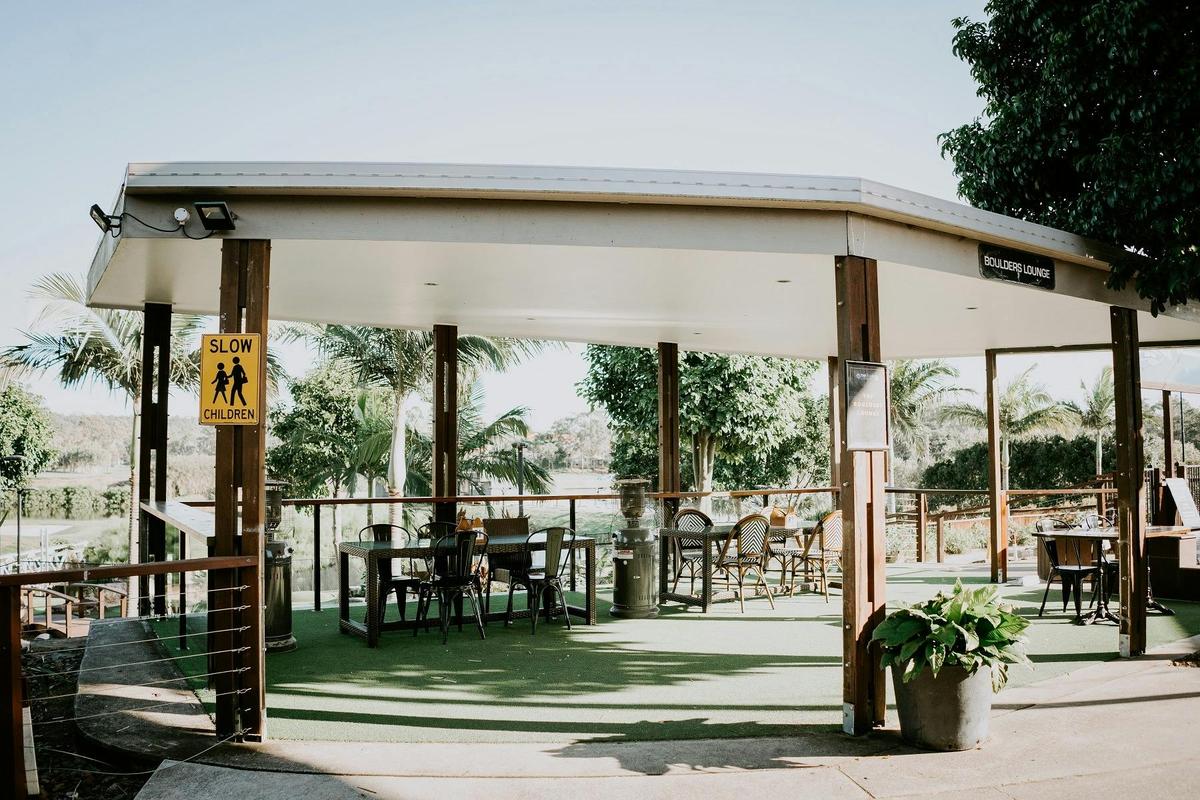 Boulders Lounge dining space at The Club at Parkwood Village