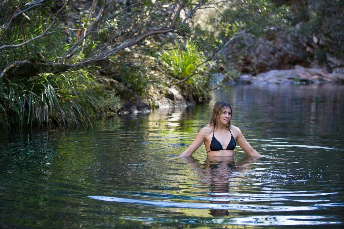 A refreshing dip in Rocky Hole