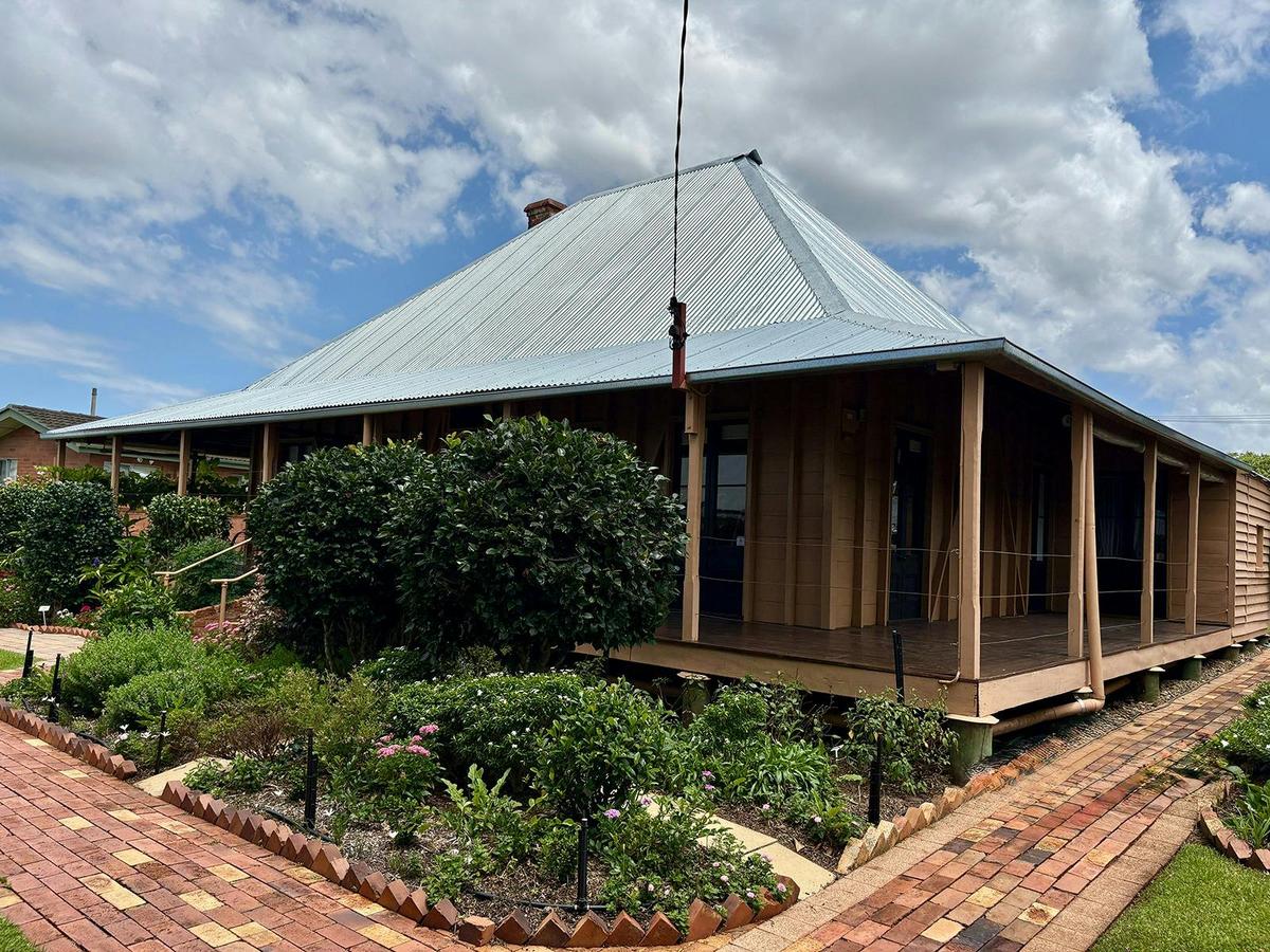 Pioneer Cottage with it's new roof