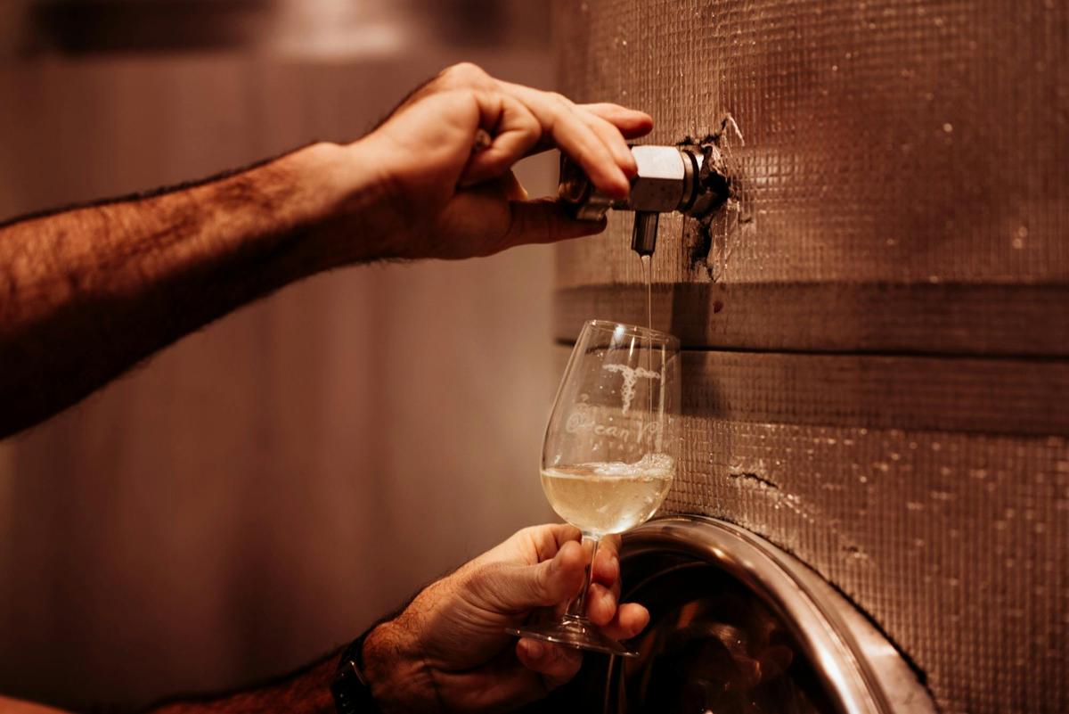 Pour your own wine from the vat