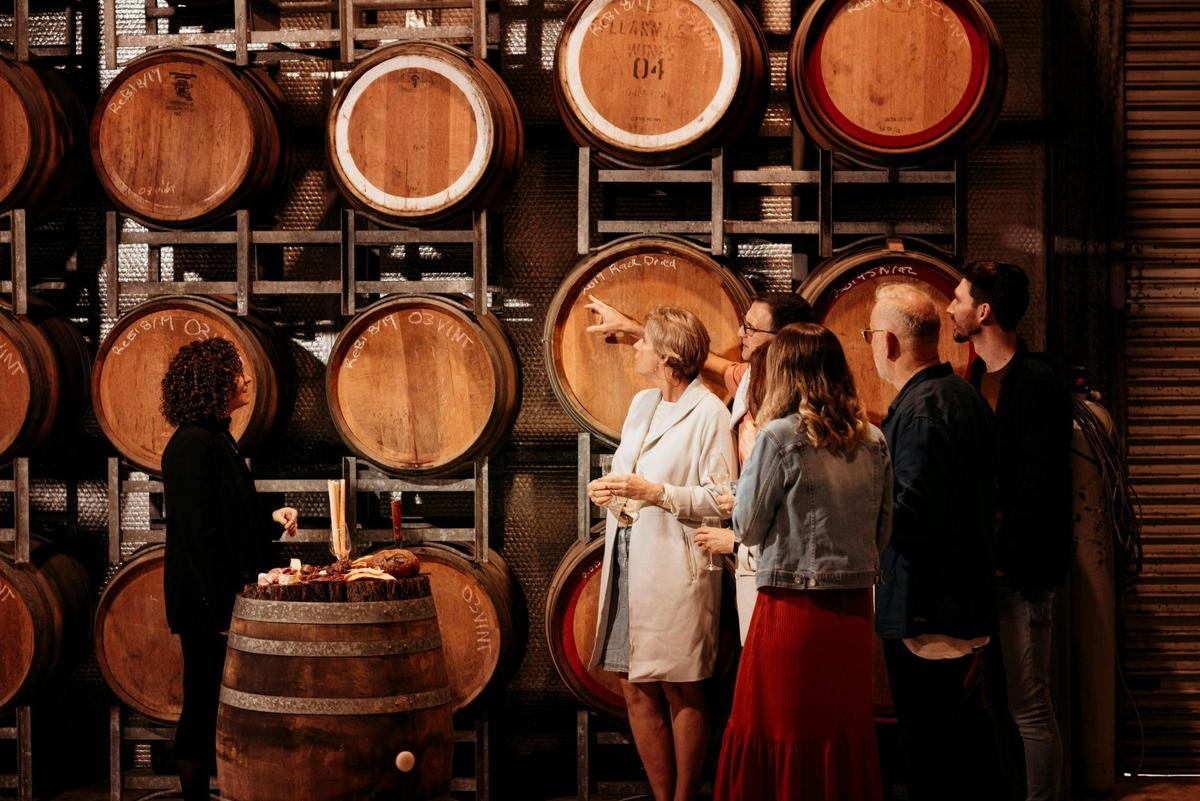 In the Winery with one of our winemakers