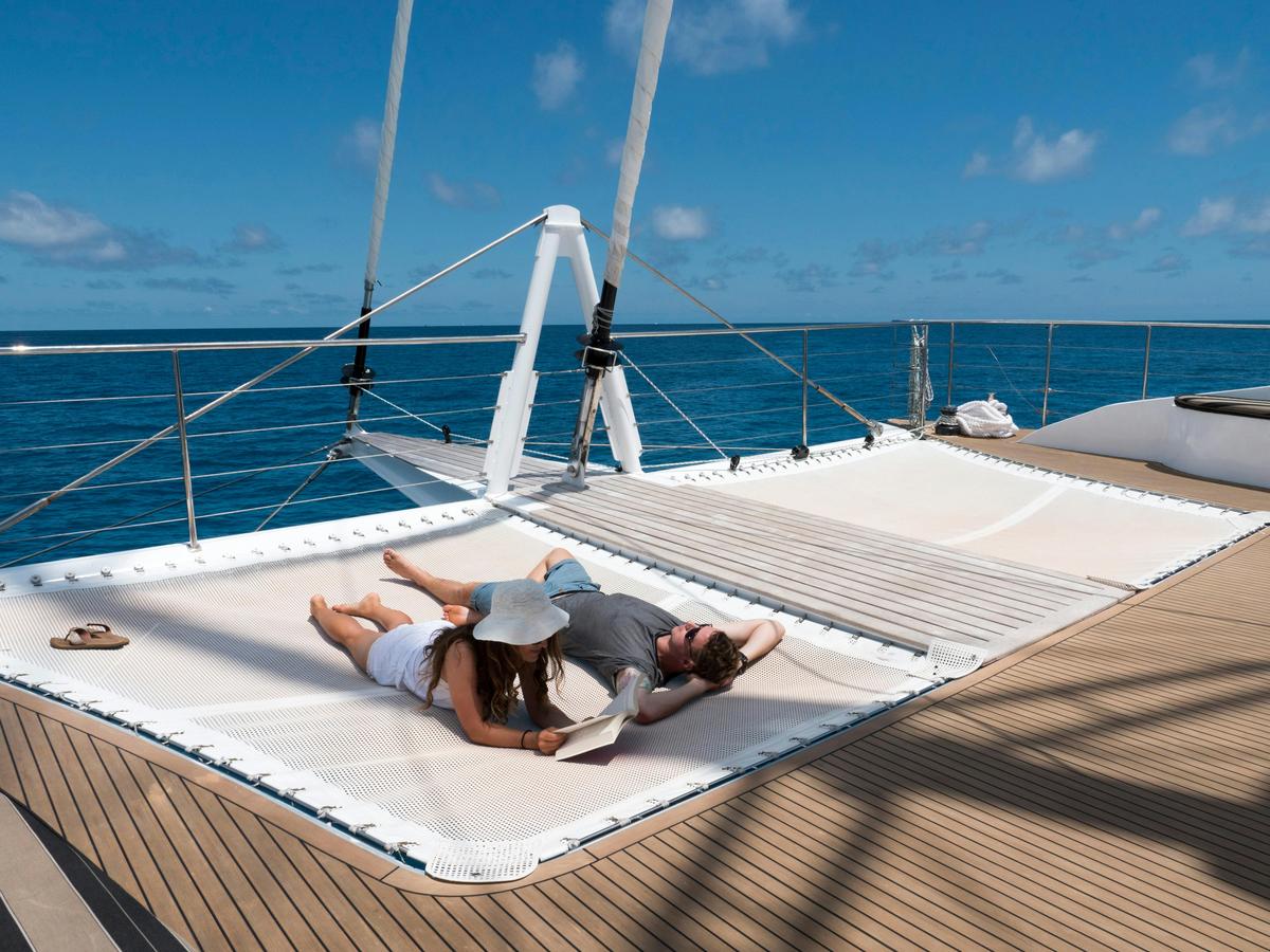 Relax on our boom netting
