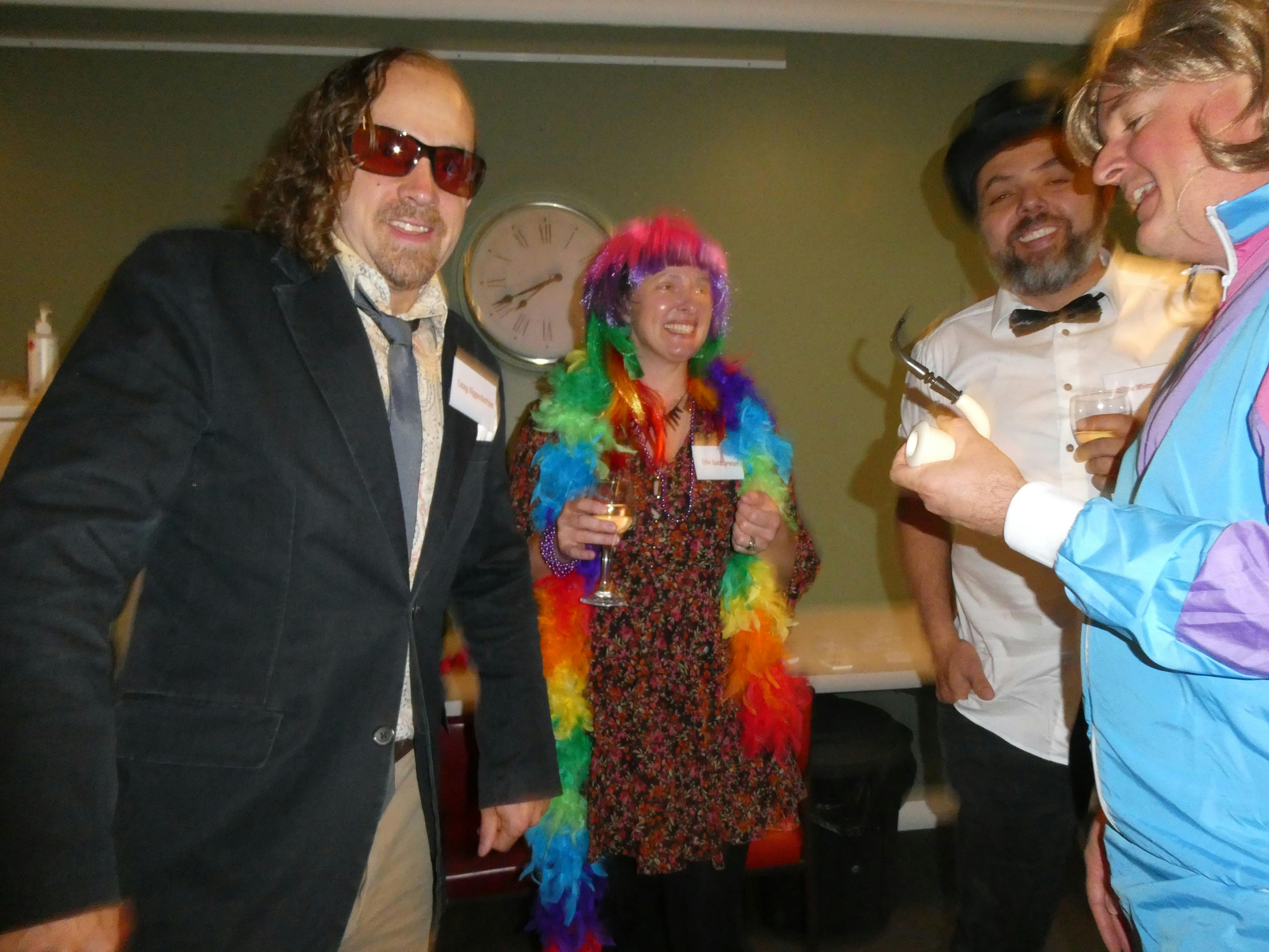 Dressing up is all part of the Murder Mystery fun