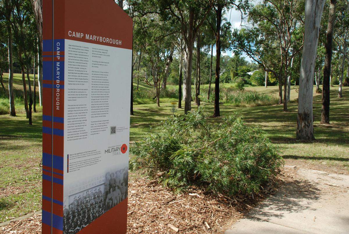 Camp Maryborough Sign at Pioneer Country Park