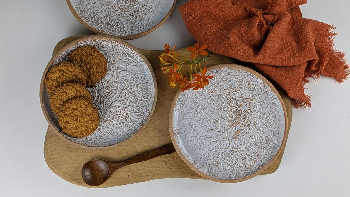 Treat plates by PJ Pottery