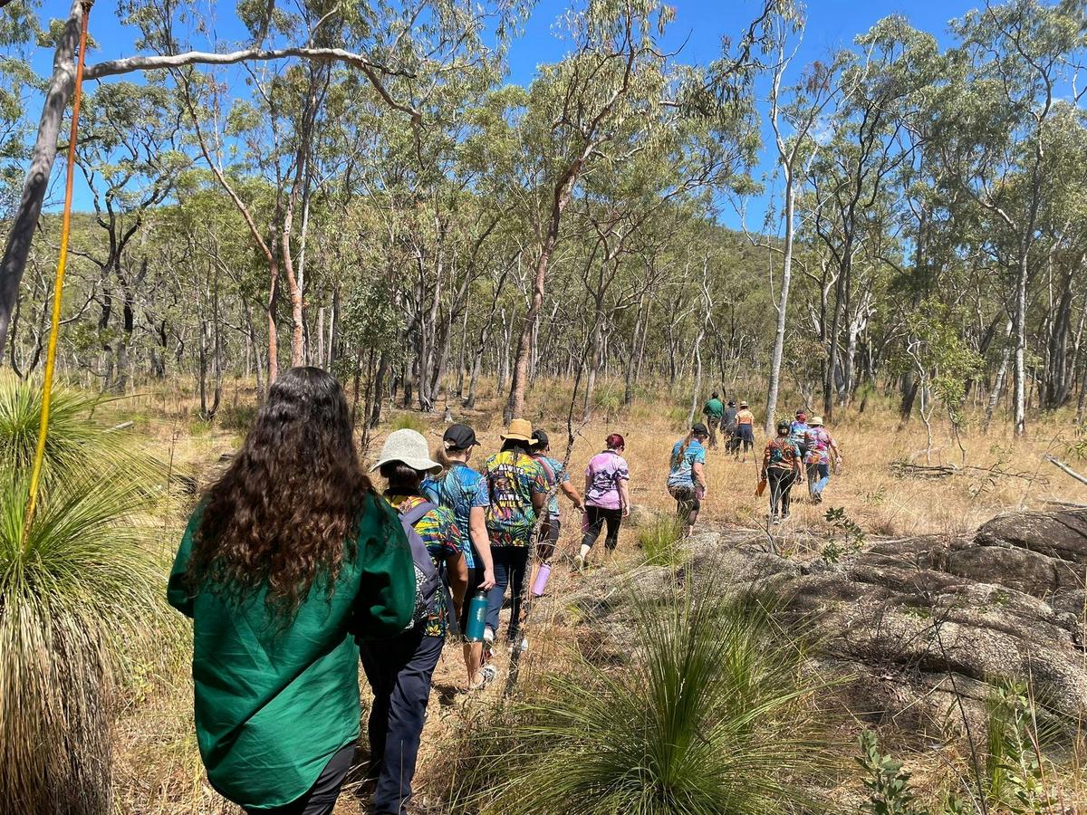 Group bushwalking