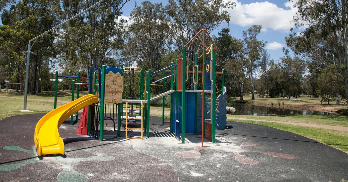 Play equipment at Pioneer Park, Nanango