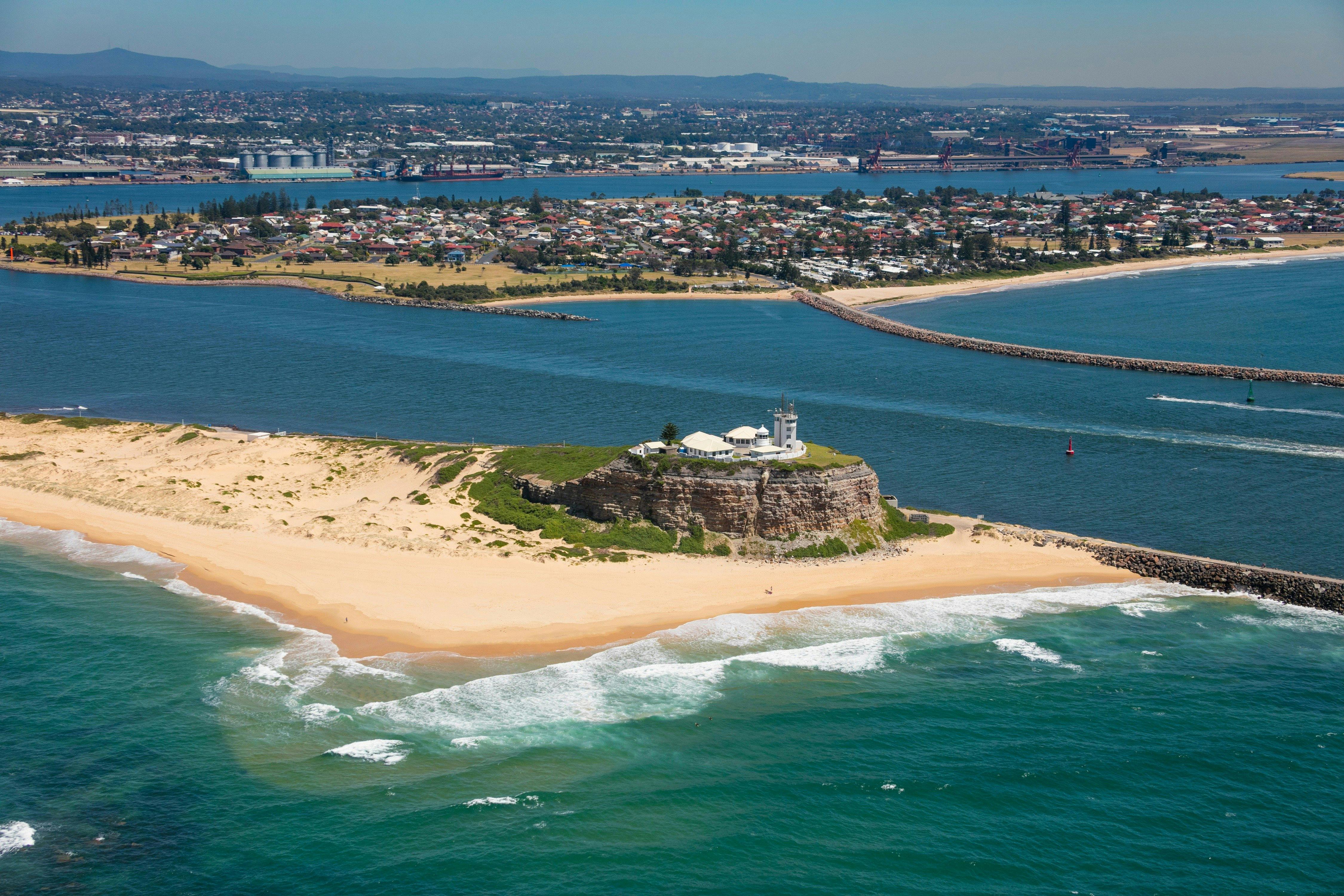 Nobbys Beach and Lighthouse