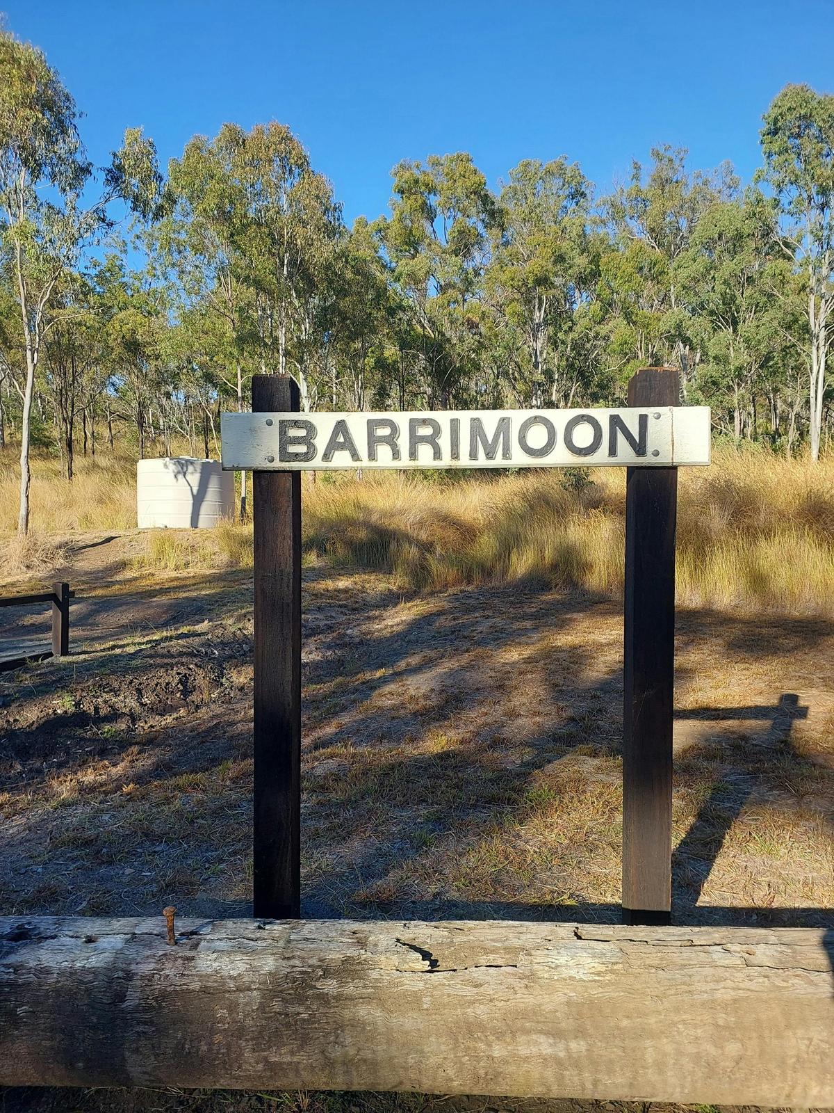 Orginal Barrimoon Siding sign located at the Barrimoon Siding