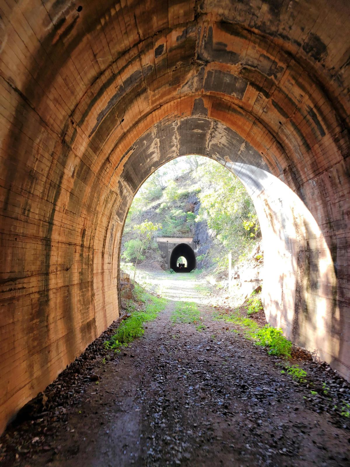 Barrimoon to Builyan - looking through Tunnel number 5 to Tunnel number 4