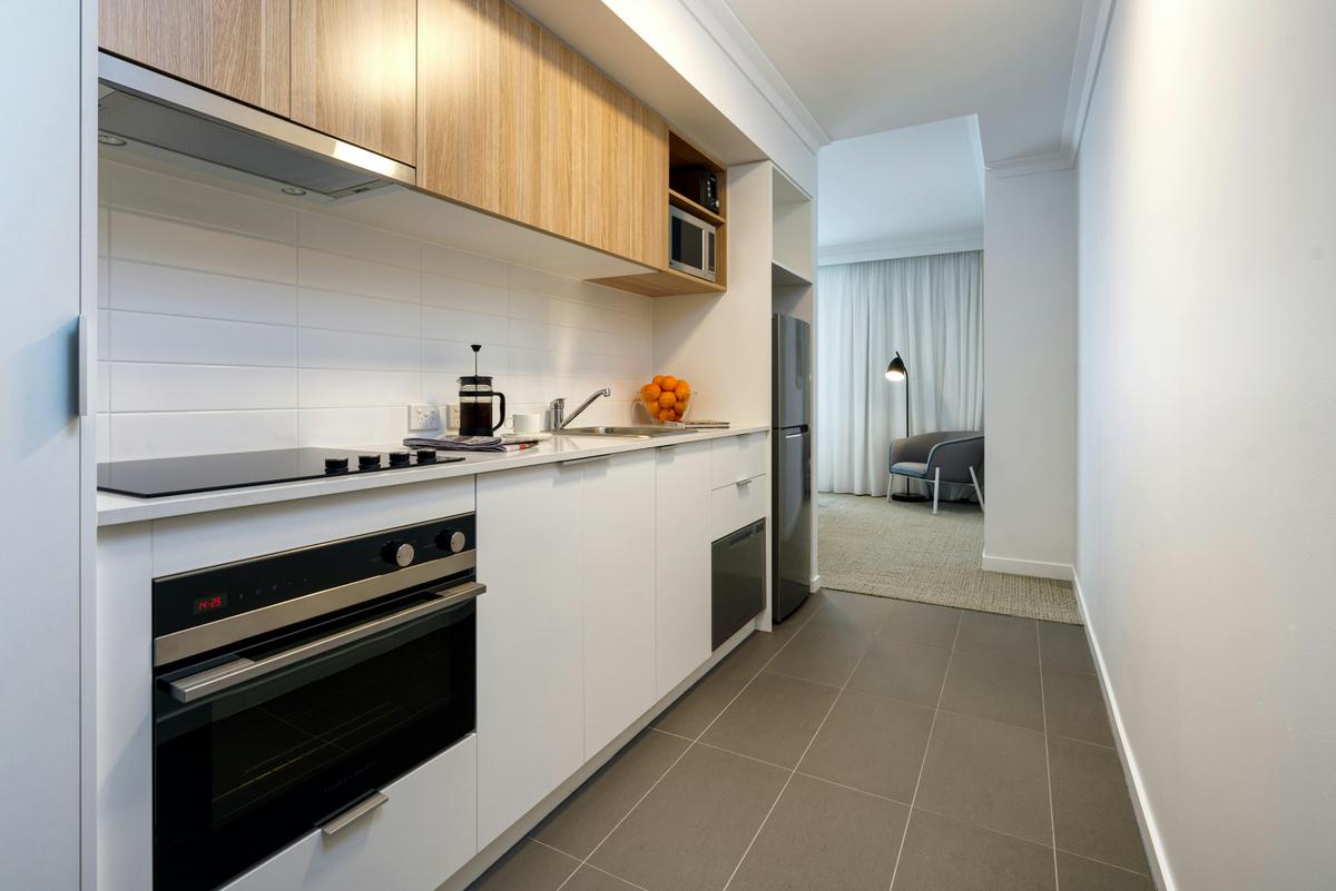 Kitchen in out One, Two and Three Bedroom Apartments