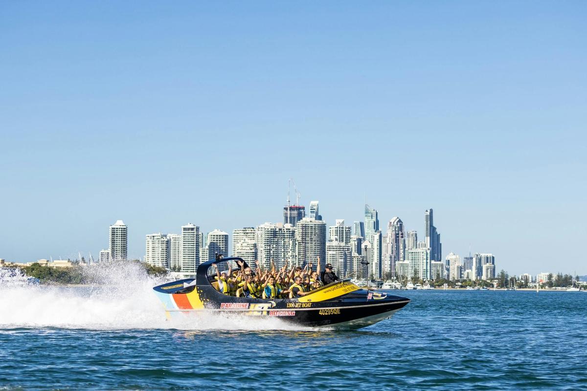 Paradise Jet Boating Surfers Paradise Skyline Action