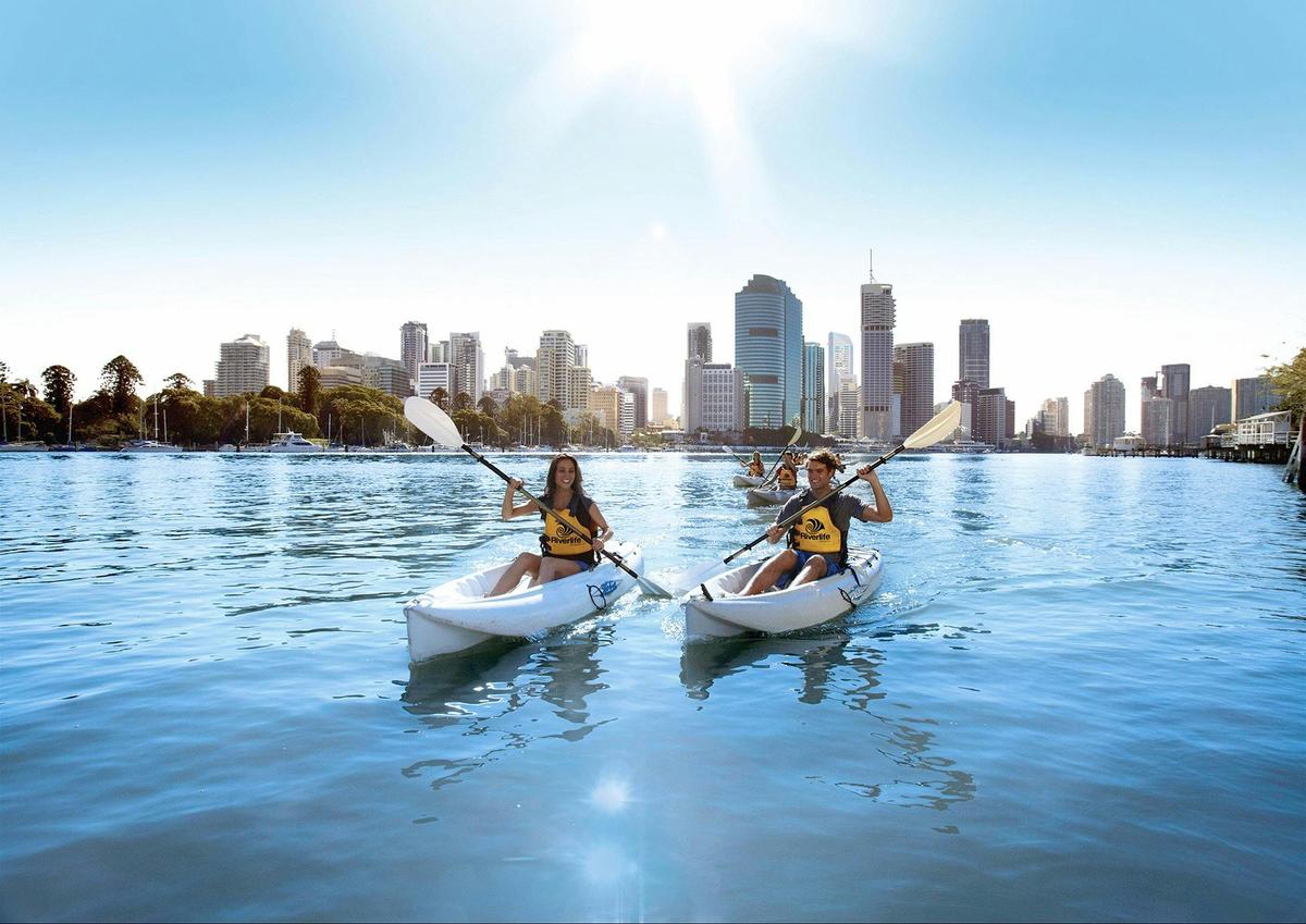 Kayaking at Riverlife Brisbane