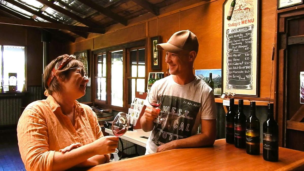 Cellar door tasting at Pyramids Road Wines